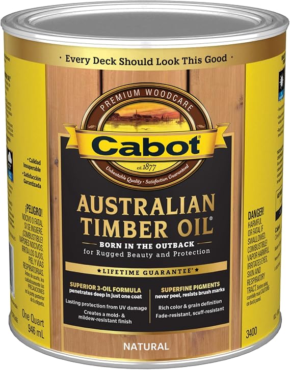 Cabot Australian Timber Oil, Natural, 1 Quart