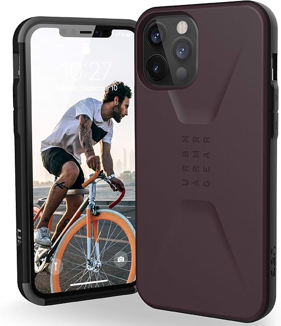 URBAN ARMOR GEAR iPhone 12 Pro Max 6.7 2020 Compatible Shockproof Case CIVILIAN Egg Plant
