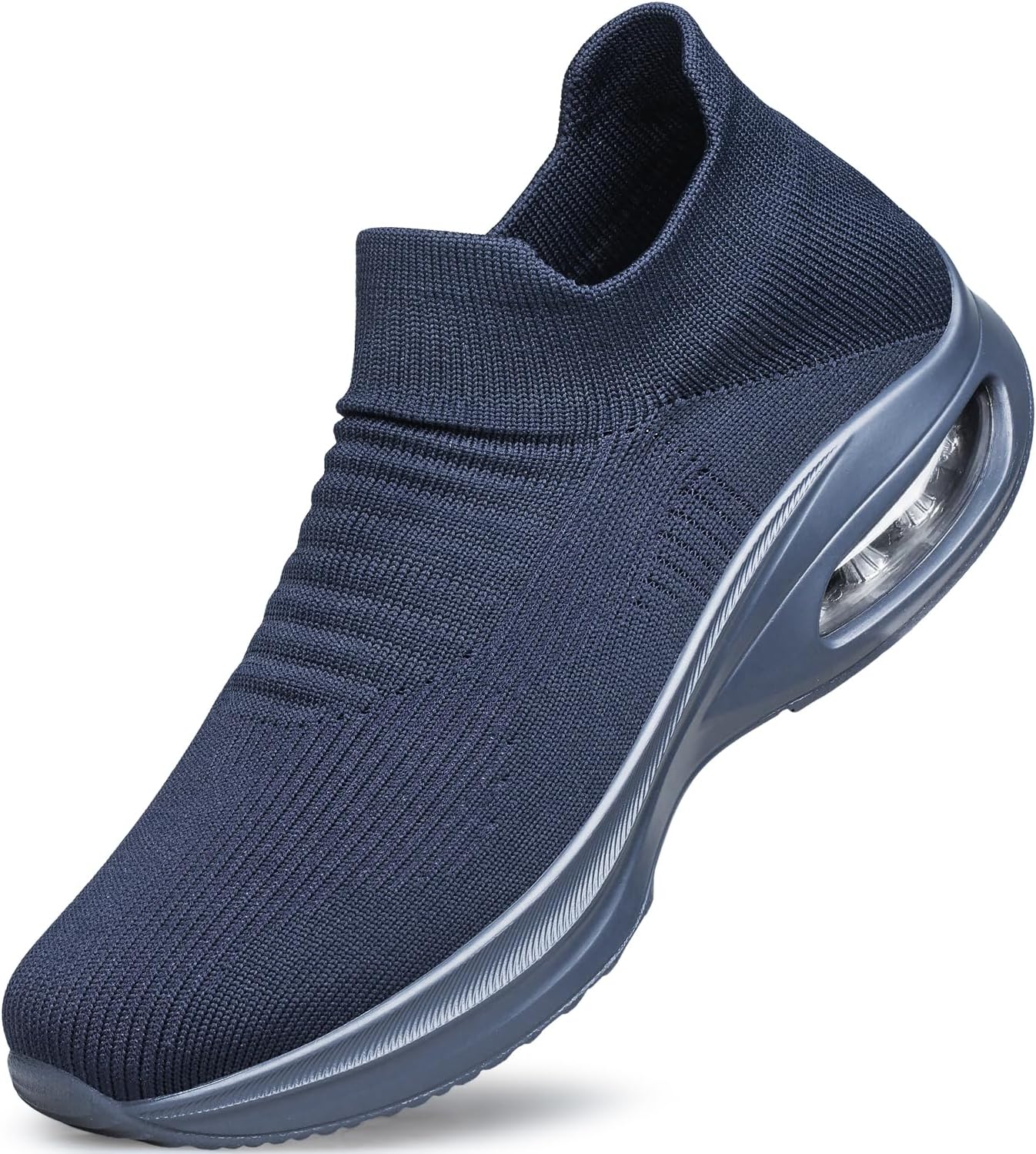 BQQ Mens Walking Shoes Sock Casual Fashion Sneakers Comfortable Slip On Air Cushion Workout Athletic Gym Running Shoes