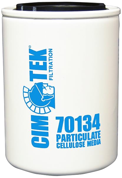 Cim-Tek 70134 Industrial Spin-On Fuel Filter, Cellulose Resin-Impregnated