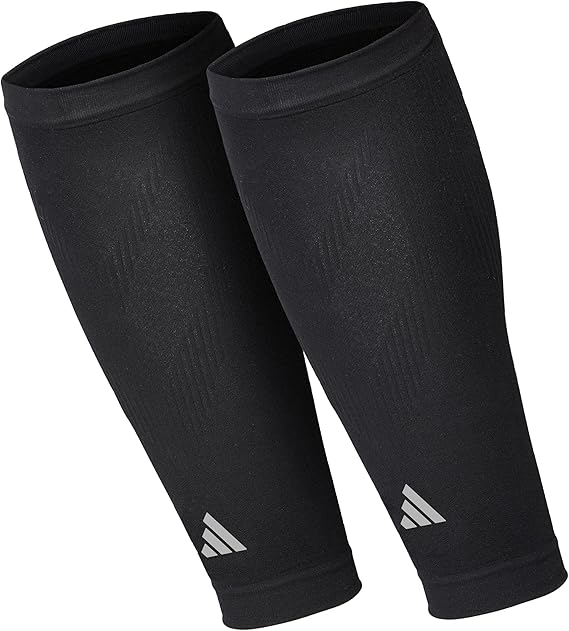 adidas Aeroready Compression Calf Sleeves, Lightweight, Moisture-Wicking Calf Compression Sleeves