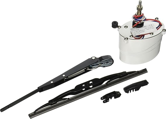 Wexco SQ112110SSK 1.5" Shaft Marine Windshield Wiper Kit, 12V, 80-Degree Sweep