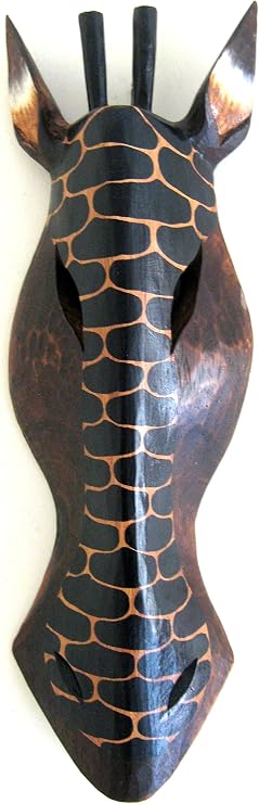 OMA African Mask Zebra Giraffe African Tribal Decor Wall Hanging Decor BRAND