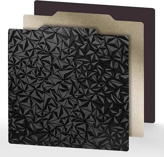 Textured PEI Surface + Smooth PEO Surface Build Plate with Magnetic Sheet 180mm*180mm for Kingroon 3D Printer Platform
