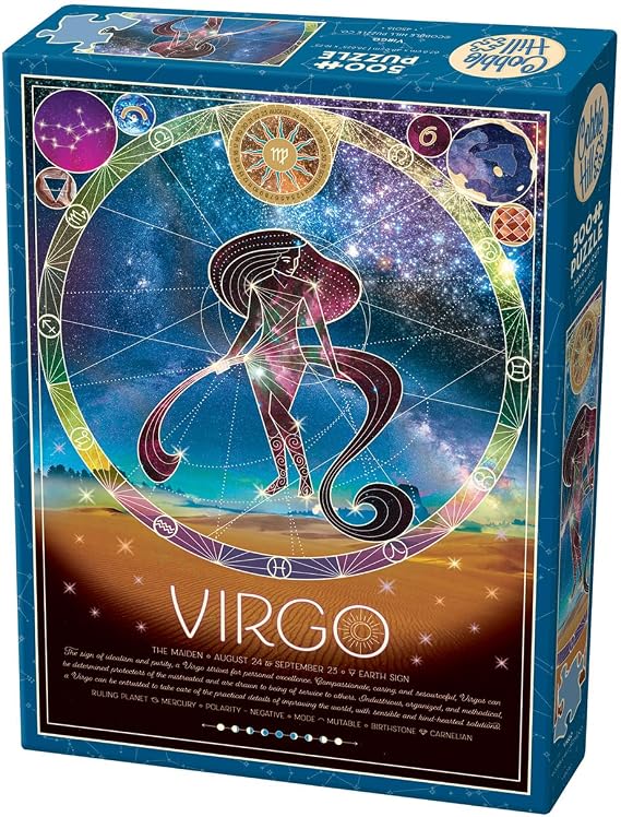 Cobble Hill 500 Piece Zodiac Puzzle - Virgo - Sample Poster Included