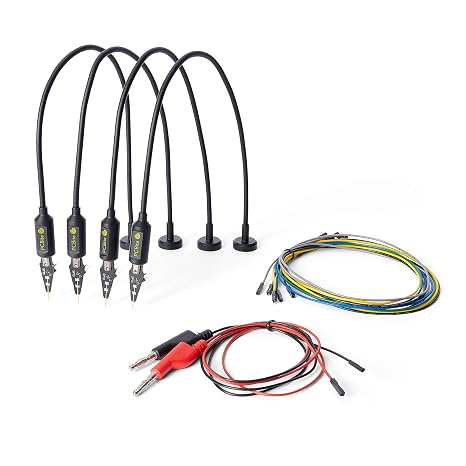 4xSP10 Digital Probes with Test Wires | Helping Hands | Third Hand Tool | Level-up Your Electronics Workbench | Upgrade Your PCBite Kit