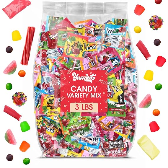 Candy Variety Pack, 3 LB Bulk Bag, Individually Wrapped
