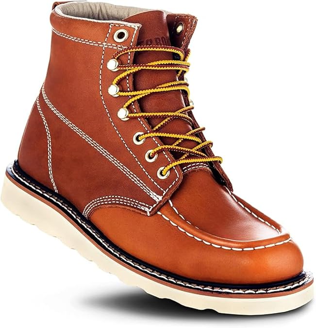 EverBoots Men's Work Boots Leather Boots for Construction