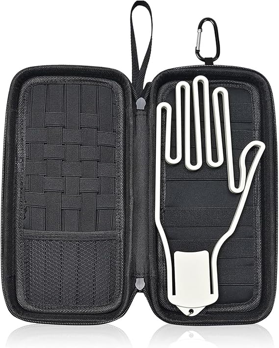 Golf Glove Holder Case, Golf Bag Organizer Hard Protective Case with Glove Shaper ,Pocket & Slots Store Golf Accessories and Personal Items Multifunctional Storage Golf Bag Gift for Men Women Golfers