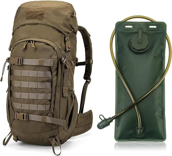 Mardingtop 50L Hiking Backpacking Backpack with 2.5 Liter Hydration Bladder