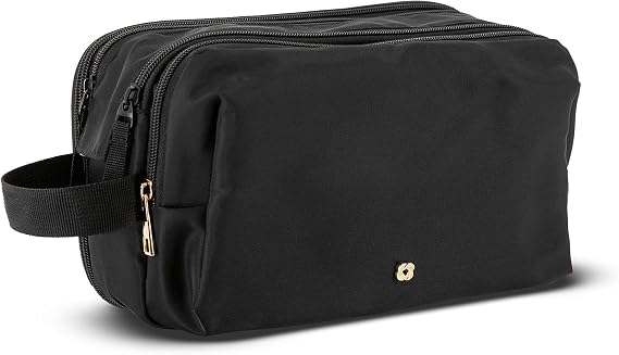 Samsonite Top Zip Deluxe Travel Kit, One Size, BLACK