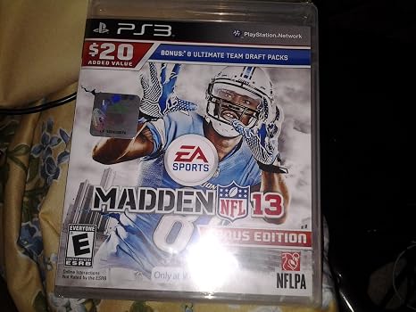 Madden NFL 13 Bonus Edition w/ 8 Ultimate Team Draft Packs