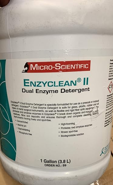 Micro-Scientific BRN B9 Enzyclean II Enzyme Detergent, 1 Gallon