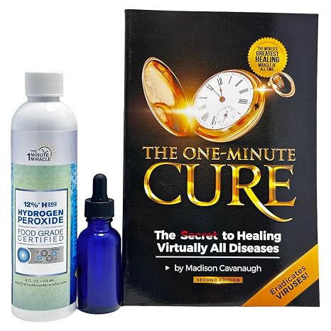 The One Minute Miracle - 12% Hydrogen Peroxide Medical Food Grade and The One Minute Cure Book