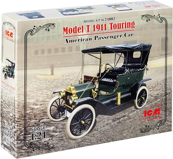 ICM 24002 Plastic Vehicle Model T 1911 Touring, American Passenger Car - Scale 1:24