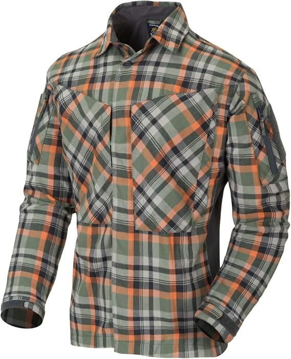 Helikon-Tex Men's MBDU Flannel Shirt Timber Olive Plaid Size XXS