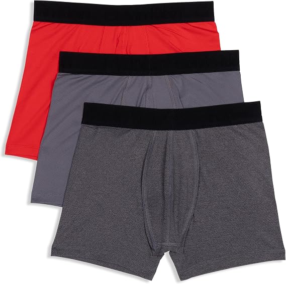 Calvin Klein Boys' Performance Boxer Brief Underwear 3-pack