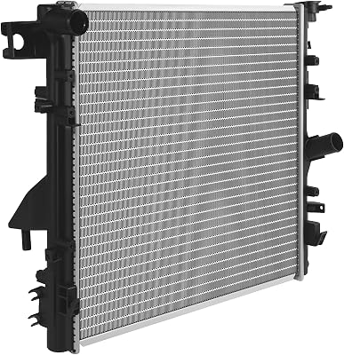 SCITOO Full Aluminum Radiator Replacement for 2007 2008 2009 2010 2011 for Jeep Wrangler Sport Utility 3.8L 2957 Plastic Radiator 2012-2018 for Jeep for Wrangler 3.6L