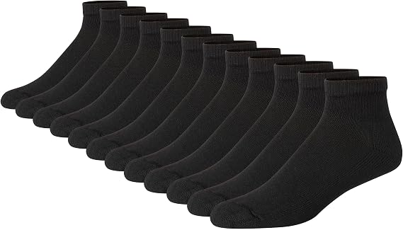 Hanes Men's Double Tough Ankle Socks | Moisture Wicking Socks, Multipack