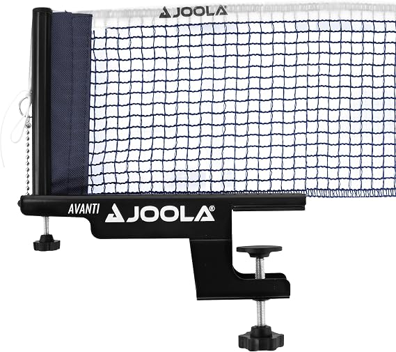 JOOLA Premium Avanti Table Tennis Net and Post Set - Portable and Easy Setup Ping Pong Screw On Clamp Net