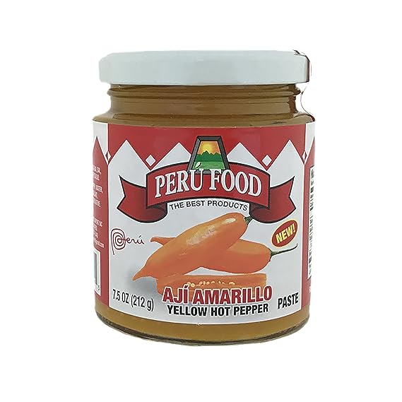 Peru Food Aji Amarillo Paste - Hot Yellow Pepper Paste - 7.5 ounces Jar