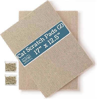 Cat Scratch Pads Refill Pack, 17x12.5 Double-Sided Cardboard Scratching Boards for The 5609Pets Cat Scratcher Box 2 Pack