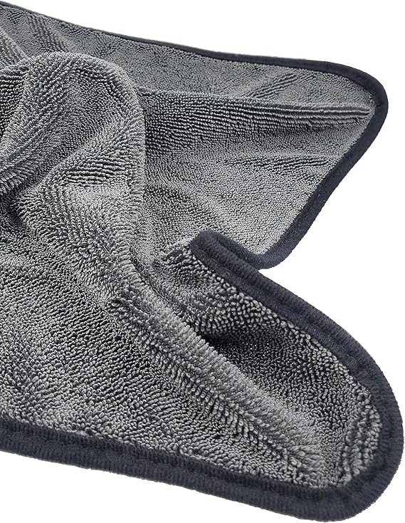 Luti Concept Mikrofiber Süper Emici 50x 70 cm Araç Kurulama Bezi Süper Emici Kalın Fil Özellikli Oto Kurulama Temizlik Ve Uygulama Havlusu (Gri)