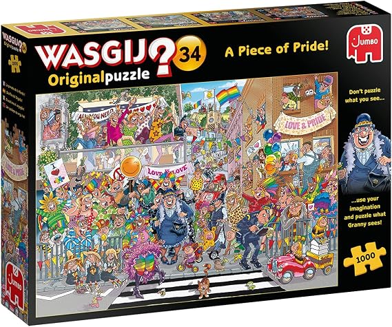 Jumbo, Wasgij, Retro Original 34 - A Piece of Pride, Unique Collectable Jigsaw Puzzles for Adults, 1,000 Piece