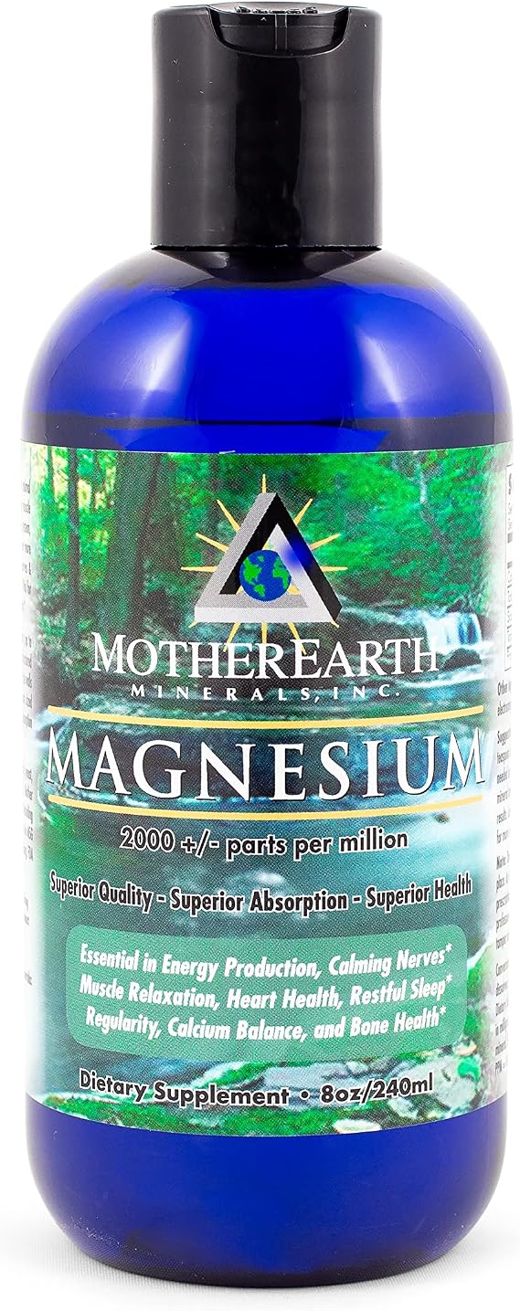 Mother Earth Minerals Ionic Liquid Magnesium Supplement High Absorption Angstrom Magnesium Mineral Drops for Electrolyte Balance, Hydration, Muscle Relaxation & Nerve Support, 8 oz