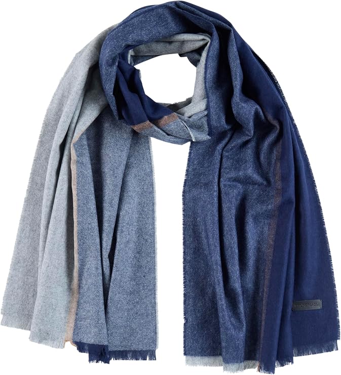 Bruno Magli Mens Lightweight Oversized Silk Cashmere Scarf Soft Luxury Winter Scarves for Men