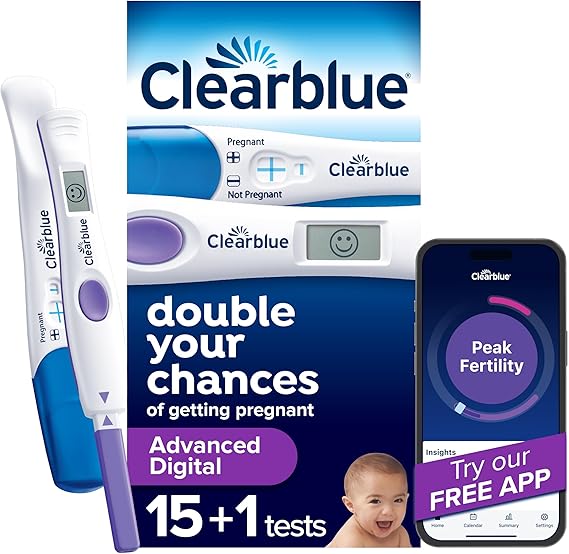 Clearblue Advanced Digital Ovulation Test Kit, 16 Count