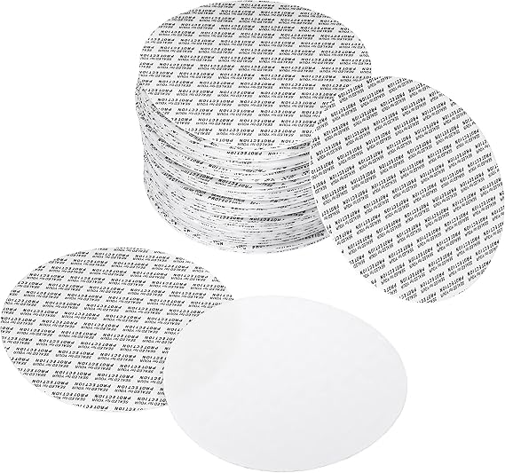PATIKIL 101mm/3.98" Foam Lid Liner, 50 Pack PS Foam Resistant Tamper Pressure Sensitive Seal for Bottle Cap Liners Seals