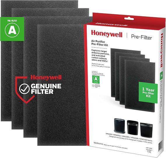 Honeywell Air Purifier Pre Kit Filter, HRF-A200, 4 Count (Pack of 1)