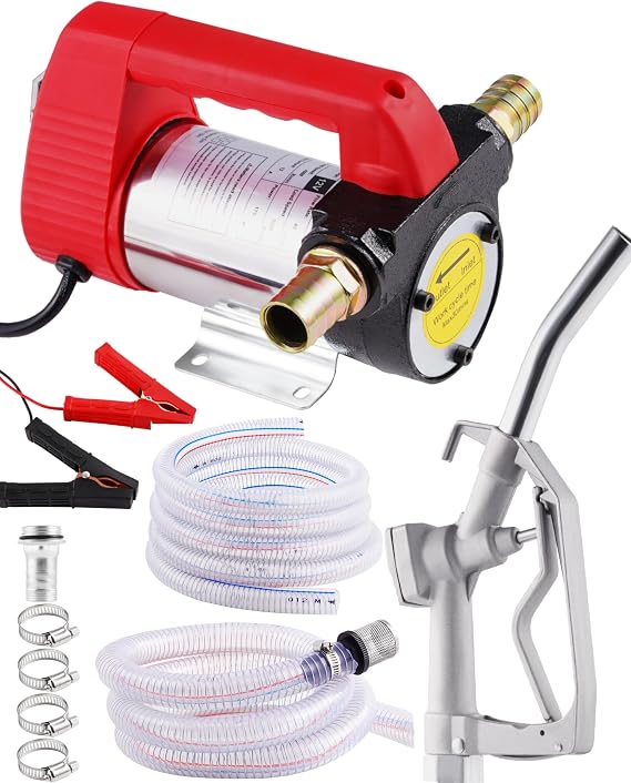 Electric Fuel Transfer Pump 12GPM, 12V Transfer Pump for Diesel, Kerosene