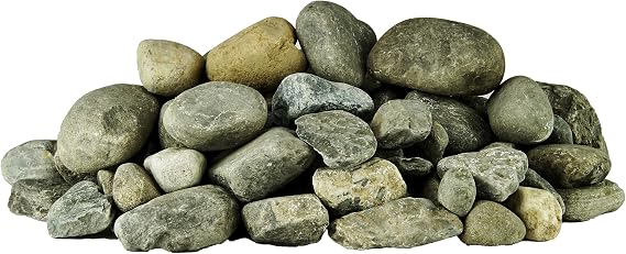 Peach Country Delaware River Rock, Decorative River Rock Stones - Natural Unpolished Mixed Color Stones | Hand-Picked, Premium Rock for Garden and Landscape Design (50, 1 Inch - 2 Inch)