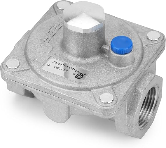 Stanbroil Gas Pressure Regulator with 3/4" FNPT Thread for Gas Applications | NG 4" WC Out/LPG 10" WC Out