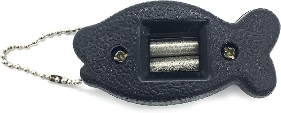 Manual Player Ice Skate Edge Blade Sharpener, 2 Sides Adjustable Coated Rolling Wheels (Fine and Rough) Sharpening System, Portable Repair Tool for Hockey or Skates