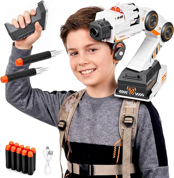 Smart Tracking Mechanical Arm Blaster, Remote Control, 30 Foam Darts