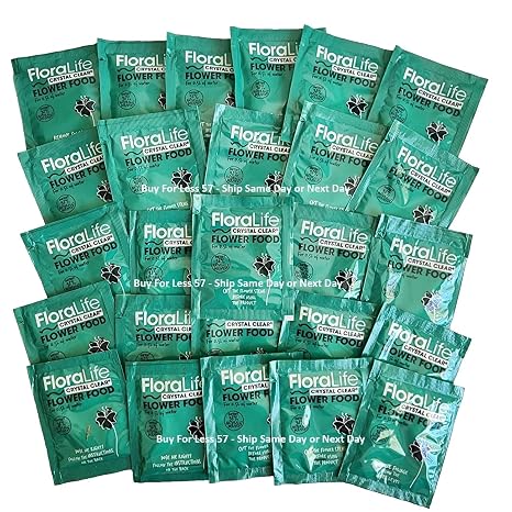 Cut Flower Food Floralife Crystal Clear Powdered 5gr Packets Fresh Stock (100)