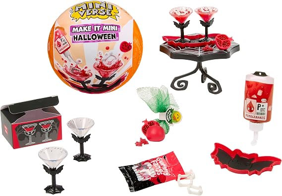 MGA's Miniverse Make It Mini Halloween 2026, Corpse Bride, Mini Collectibles, Mystery Blind Packaging, Spooky, Halloween, Seasonal, DIY, Crafts, Resin Play, Replica Food, NOT Edible, Collectors, 8+