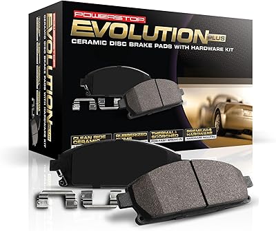 PowerStop Front Brake Pads For Nissan Altima 2002-06 |Sentra 2008-19 |Versa 2007-12 |Cube 2009-14 |Suzuki SX4 2009-13 |SX4 Crossover 2012 - Z17 Ceramic Brake Pads With Installation Hardware, 17-815A