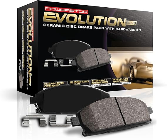 PowerStop Rear Brake Pads for Toyota Corolla 2019-25 - Z17 Ceramic Brake Pads with Installation Hardware, 17-2183