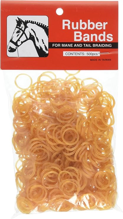 245914 222703 Rubber Braid Bands, Chestnut, 5"