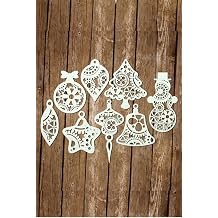 Hellove Yılbaşı Ağacı Süsü 8 li Yılbaşı Süsü Noel Süsü Christmas Ornament