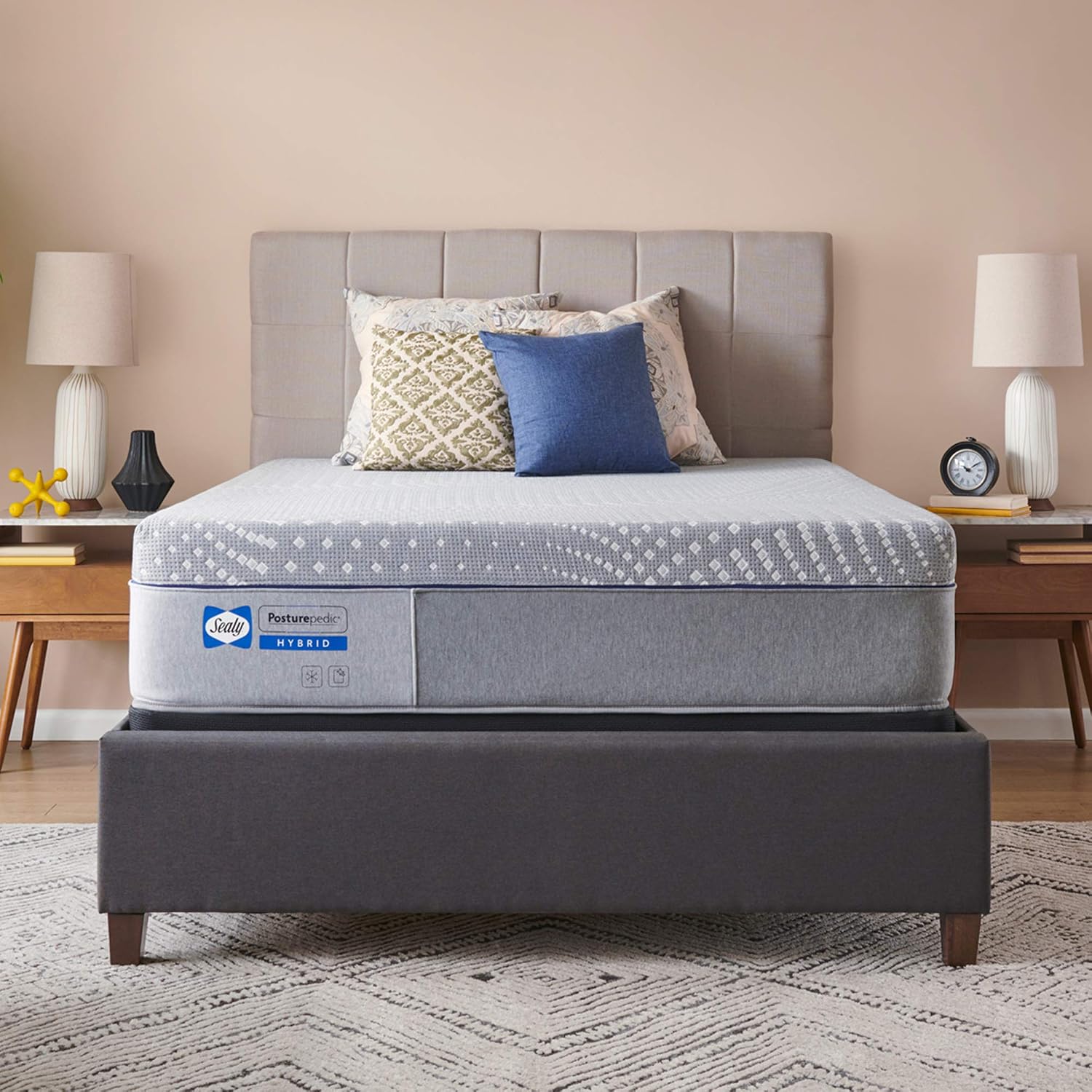 Sealy Posturepedic Hybrid Lacey Firm Feel Mattress and 5-Inch Foundation, California King