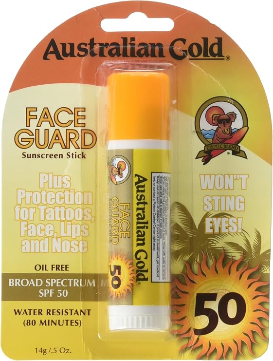 Australian Gold Face Guard Sunscreen Stick SPF 50+ 0.50 oz