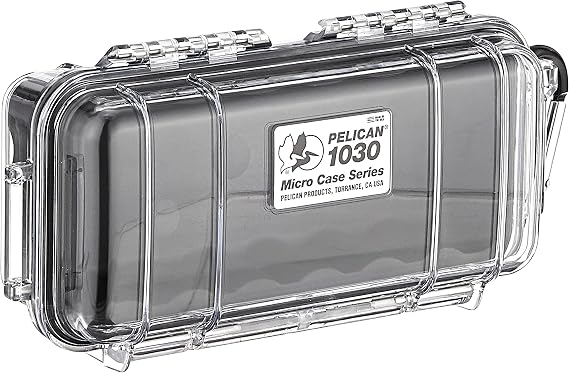 Pelican 1030 Micro Case (Black/Clear)