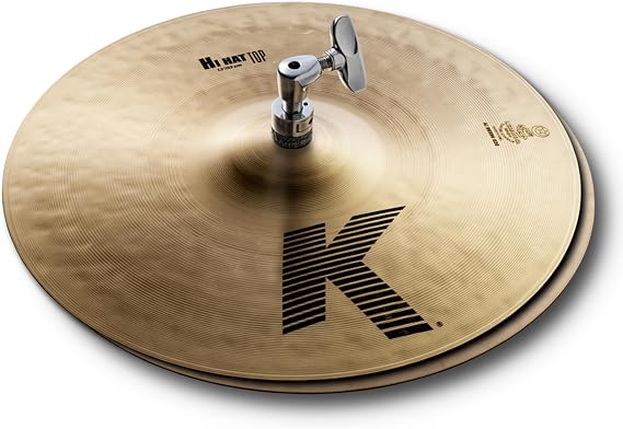 Zildjian K0820 13" K Hi-Hat Cymbals | Matched set, cast bronze construction, drum kit percussion
