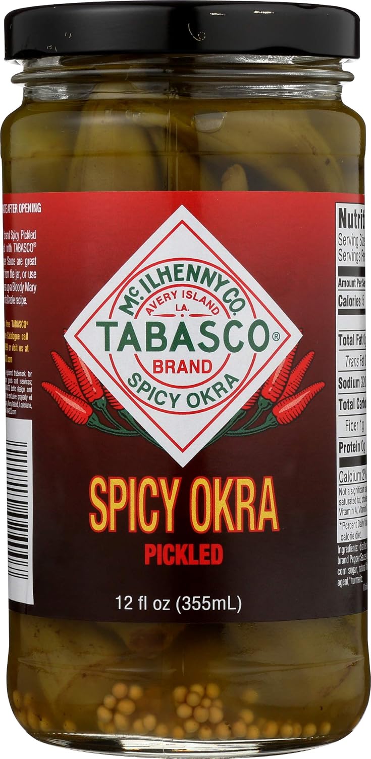 TABASCO brand Spicy Pickled Okra, 12 Ounce