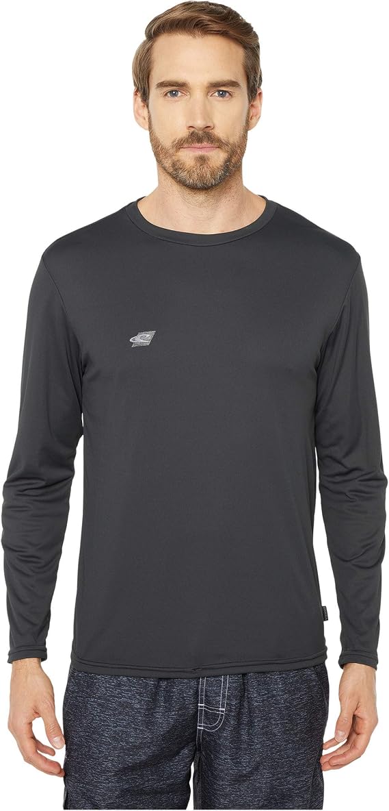 O'NEILL Men's Premium Skins UPF 50+ Long Sleeve Sun Shirt, Raven, 2XL